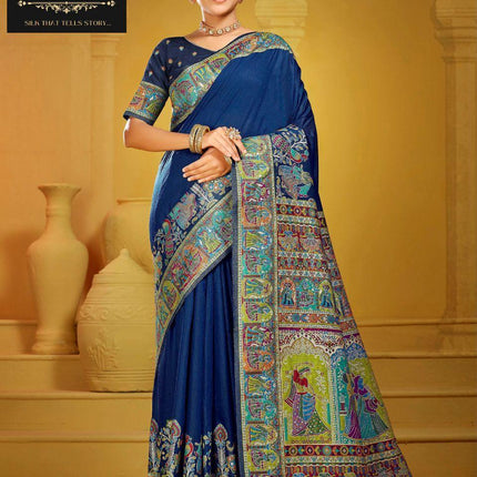 Kashmiri Kani Silk Saree | Handwoven Indian Wedding Sari vol 3
