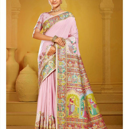 Kashmiri Kani Silk Saree | Handwoven Indian Wedding Sari vol 3