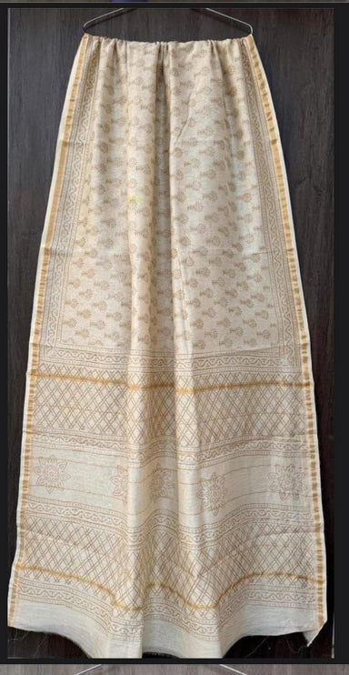 Handloom Cotton Silk Saree | Bagru Hand Block Print, Blouse Piece