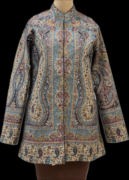 Kani Woven Wool Jacket | Kashmir Artwear, Size 36