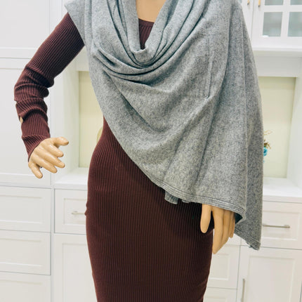 Kashmiri Cashmere Blend Scarf | Handmade Unisex Stole, Soft Shawl (28x80)