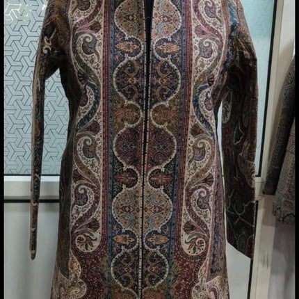 Kashmir Wool Jacket | Luxury Kani Jamawar Artwear