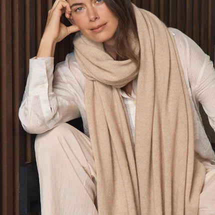 Premium Cashmere Blend Stole | Unisex Winter Scarf | Soft Warm Shawl for Men & Women | Kashmiri Handmade Wrap | 28x80 | Aan Silk House