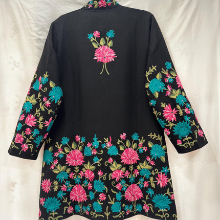 Handwoven | Papier Macie Jacket | Kashmir Artwear | Pashmina | Size 42