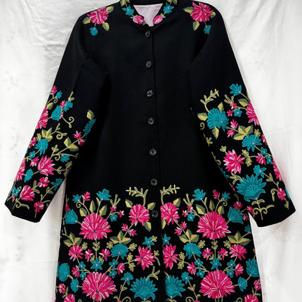 Handwoven | Papier Macie Jacket | Kashmir Artwear | Pashmina | Size 42