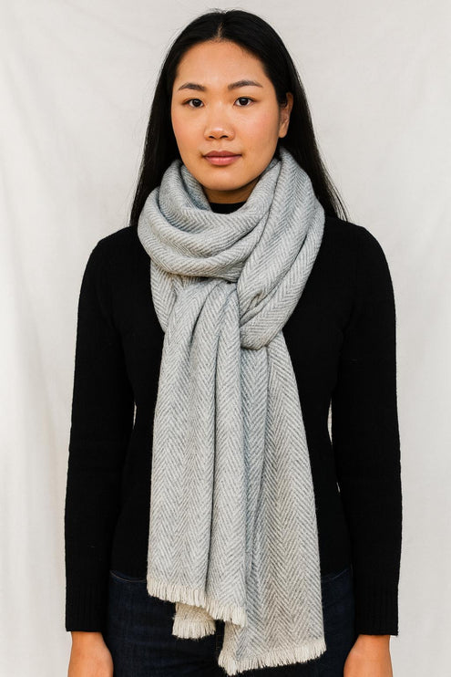 Luxurious Cashmere Blanket , Hand made in Nepal. 53x110 inches