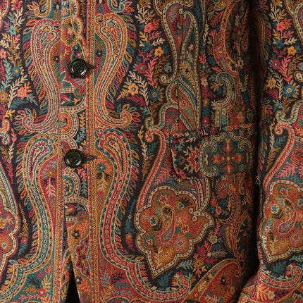 Mens Kani Jamawar Jamdani Jacket| Kani Woven Paisley | Mandarin Collar | Size 40,42,44,48
