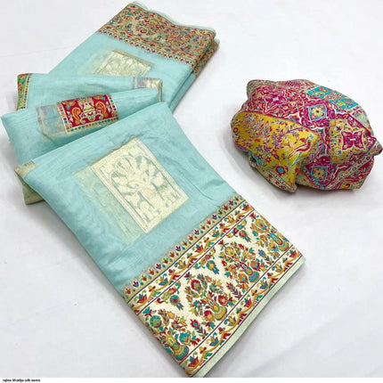 Kashmiri Modal Saree | Handloom Weaving, Heavy Blouse Piece