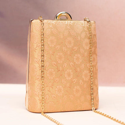 Silk Clutch | Handmade Floral Embroidered Silk Purse