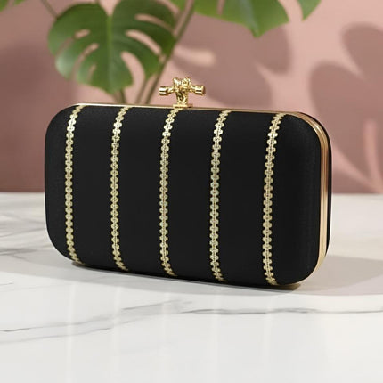 Silk Clutch | Handmade Floral or Stripes Embroidered Silk Purse