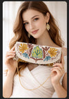 White with brown-yellow