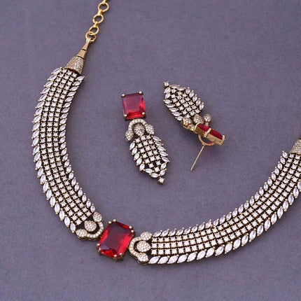 Diamonds/Doublet Stone/Gold finish/ Designer set/ wedding collection