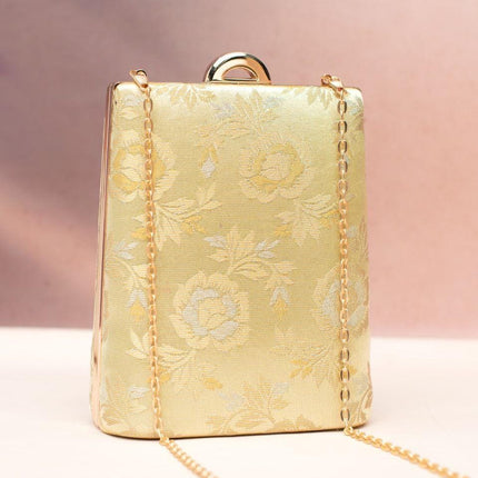 Silk Clutch | Handmade Floral Embroidered Silk Purse
