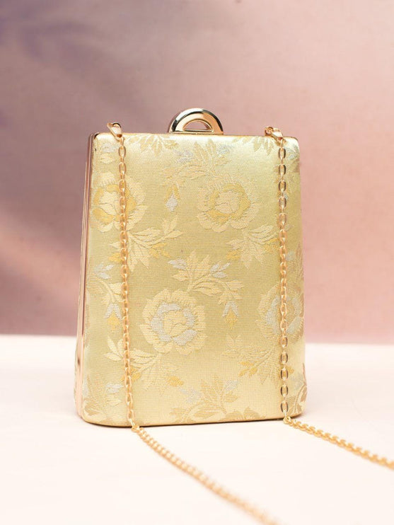 Silk Clutch | Handmade Floral Embroidered Silk Purse