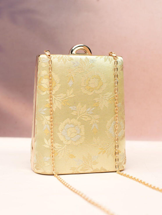 Silk Clutch | Handmade Floral Embroidered Silk Purse