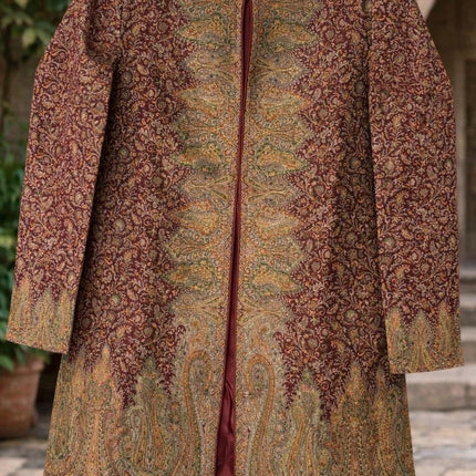 Kani Wool Ladies Jacket | Kashmir Jari Artwear, Size 40,42