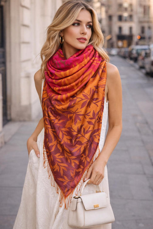 Kashmiri Pure Silk Stole/ Authentic Silk