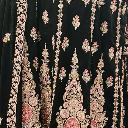 Designer Georgette Suit Set | Embroidered and sequence Work Dress, Size 42