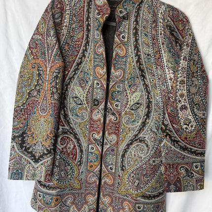 Kani Wool Jacket | Woven Kashmir Artwear, Size 38