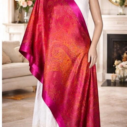 Kashmiri Pure Silk Stole/ Authentic Silk