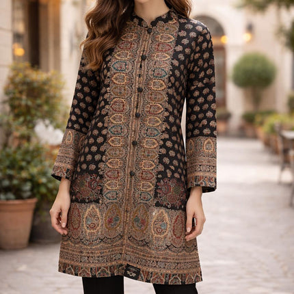 Kani Embroidered Wool Jacket | Kashmir Artwear Size 46