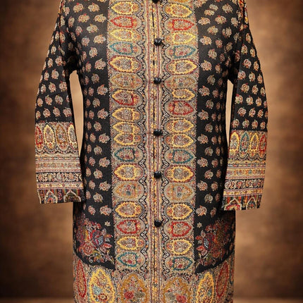 Kani Embroidered Wool Jacket | Kashmir Artwear Size 46