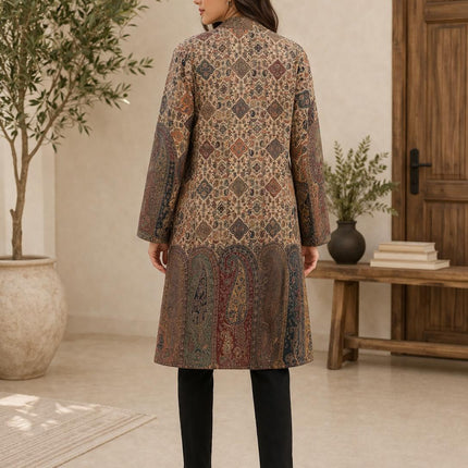 Kani Woven Wool Jacket | Kashmir Artwear