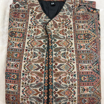 Kani Jamawar Wool Jacket | Size 44 Kashmir Artwear