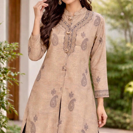 Kashmiri Cotton Silk Jacket l colors and sizes are available Summer collection