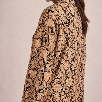 Kani Embroidered Wool Jacket | Kashmir Artwear Size 46