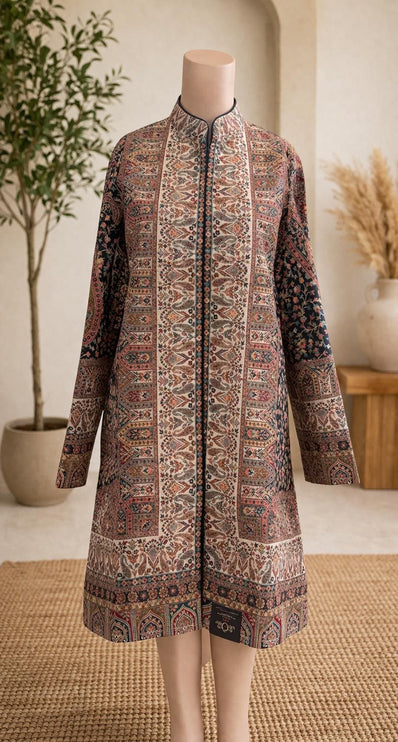 Kani Jamawar Wool Jacket | Size 44 Kashmir Artwear