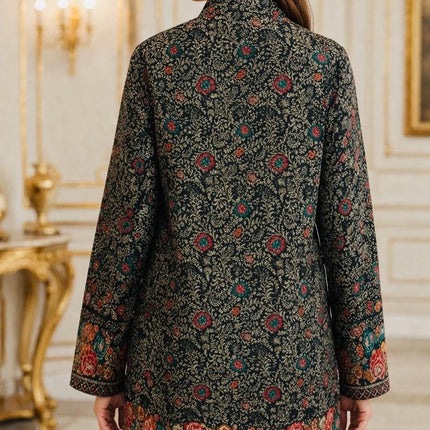 Kani Wool Jacket | Floral Jari Artwear