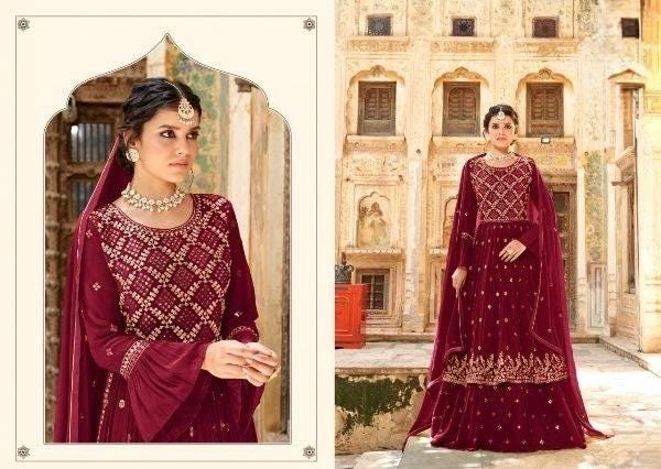 Designer Georgette Suit Set | Embroidered and sequence Work Dress Size-42