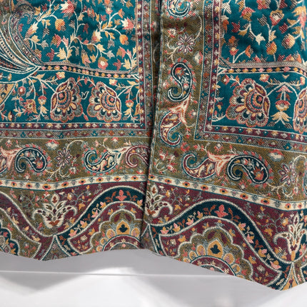 Kani Jamawar Wool, silk Jacket | Kashmir kalamkari Paisley Artwear Multiple Size-42
