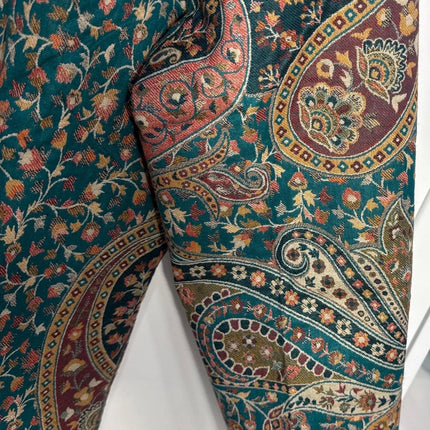 Kani Jamawar Wool, silk Jacket | Kashmir kalamkari Paisley Artwear Multiple Size-42