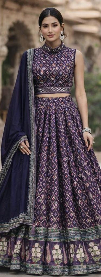 Designer Lehenga Set | Embroidered and sequence l
