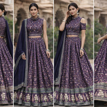 Designer Lehenga Set | Embroidered and sequence l
