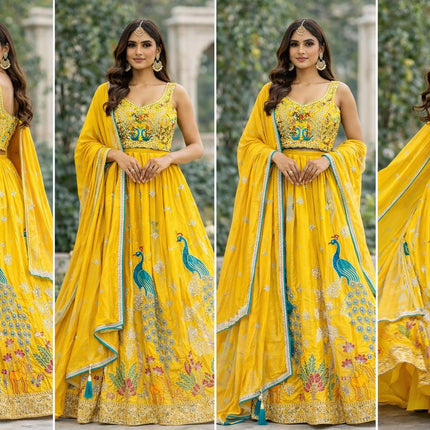 Designer Lehenga Set | Embroidered and sequence l