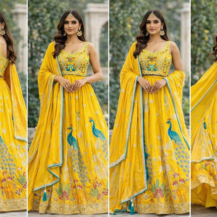 Designer Lehenga Set | Embroidered and sequence l