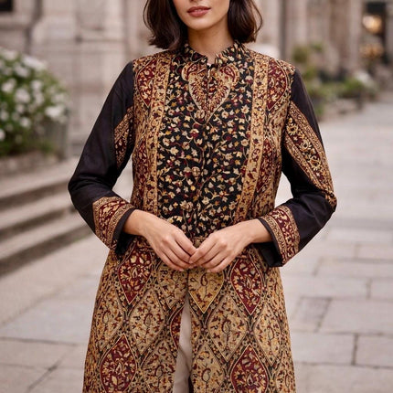 Kashmiri Cotton Silk Jacket l colors and sizes are available Summer collection