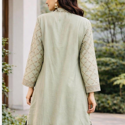 Kashmiri Cotton Silk Jacket l colors and sizes are available Summer collection