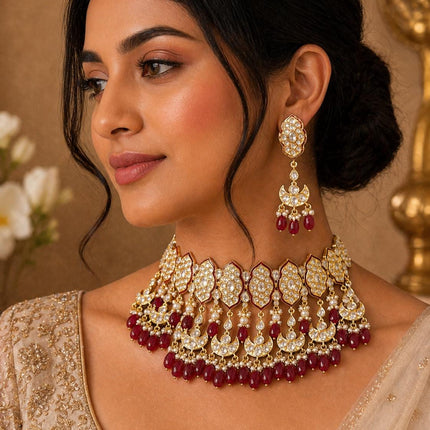 Wedding/Semi Bridal and Bridal Necklace Set | Tayaani inspired sets High grade Quality - Light Green
