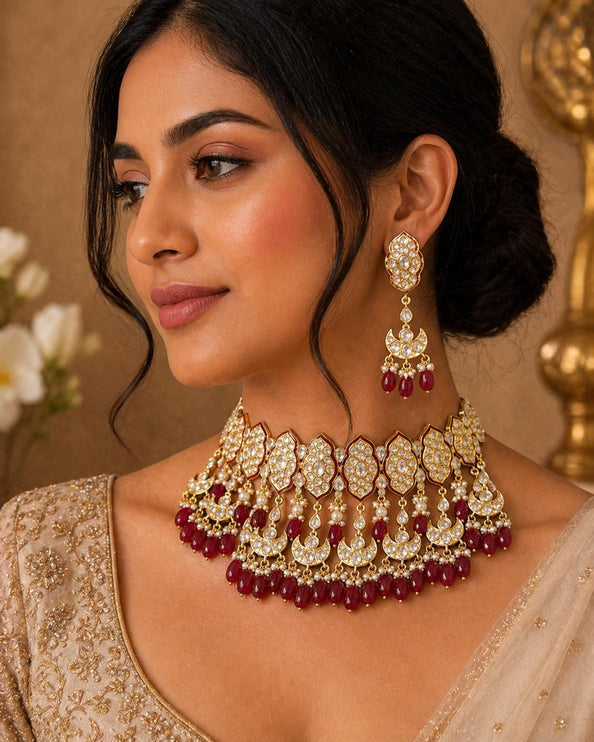 Wedding/Semi Bridal and Bridal Necklace Set | Tayaani inspired sets High grade Quality - Light Green