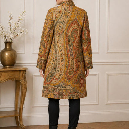 Kani Jamawar Wool Jacket | Kashmir Paisley Artwear Multiple Size-44