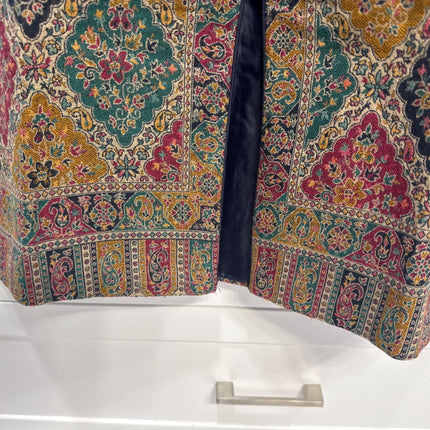 Kani Jamawar Wool, silk Jacket | Kashmir Paisley Artwear Multiple Size-40