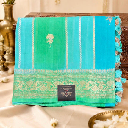 Katan Banarasi Rangkat Handloom Pure Silk