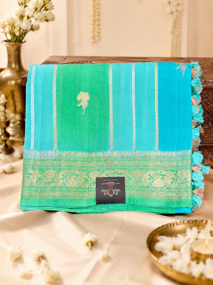 Katan Banarasi Rangkat Handloom Pure Silk