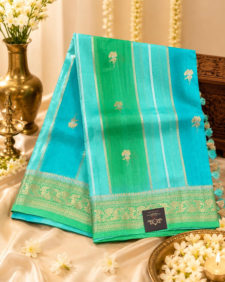 Katan Banarasi Rangkat Handloom Pure Silk