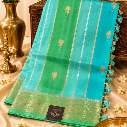 Katan Banarasi Rangkat Handloom Pure Silk