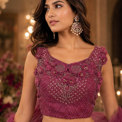 Designer Lehenga Set | Hans work Embroidered Designer Lehenga l